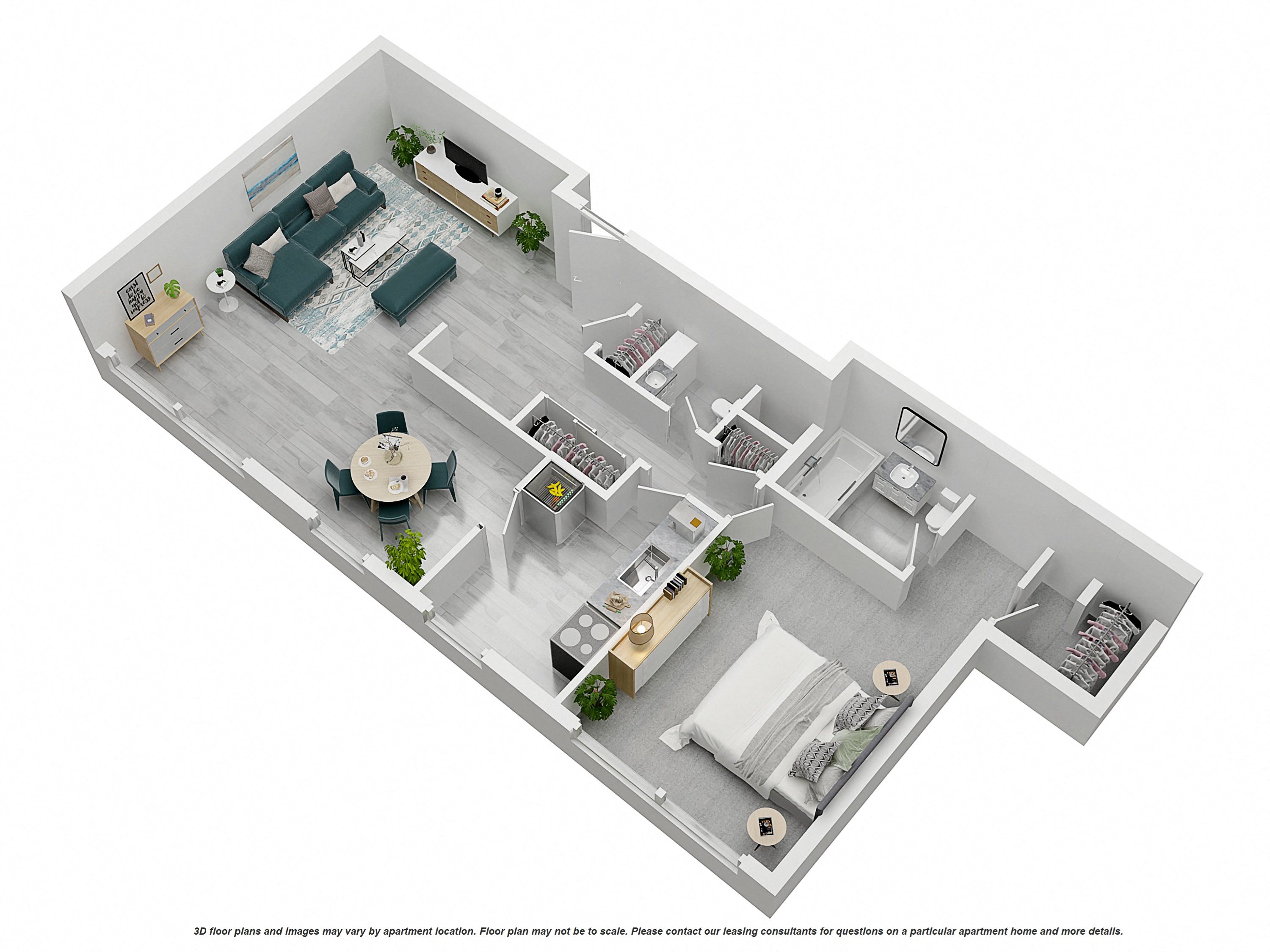 1 Bedroom/ 1.5 Bathroom - X Series